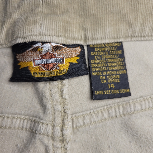 Harley-Davidson Tan Corduroy Pants - Picture 5 of 8